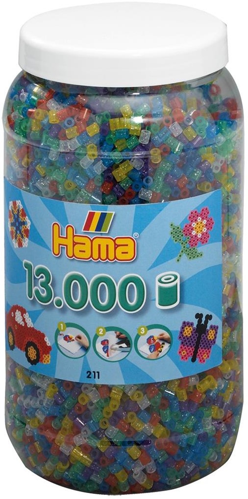 Opgewonden zijn Formulering noedels Hama - Strijkkralen Pot Glitter (13.000 stuks) - kopen bij Spellenrijk.nl