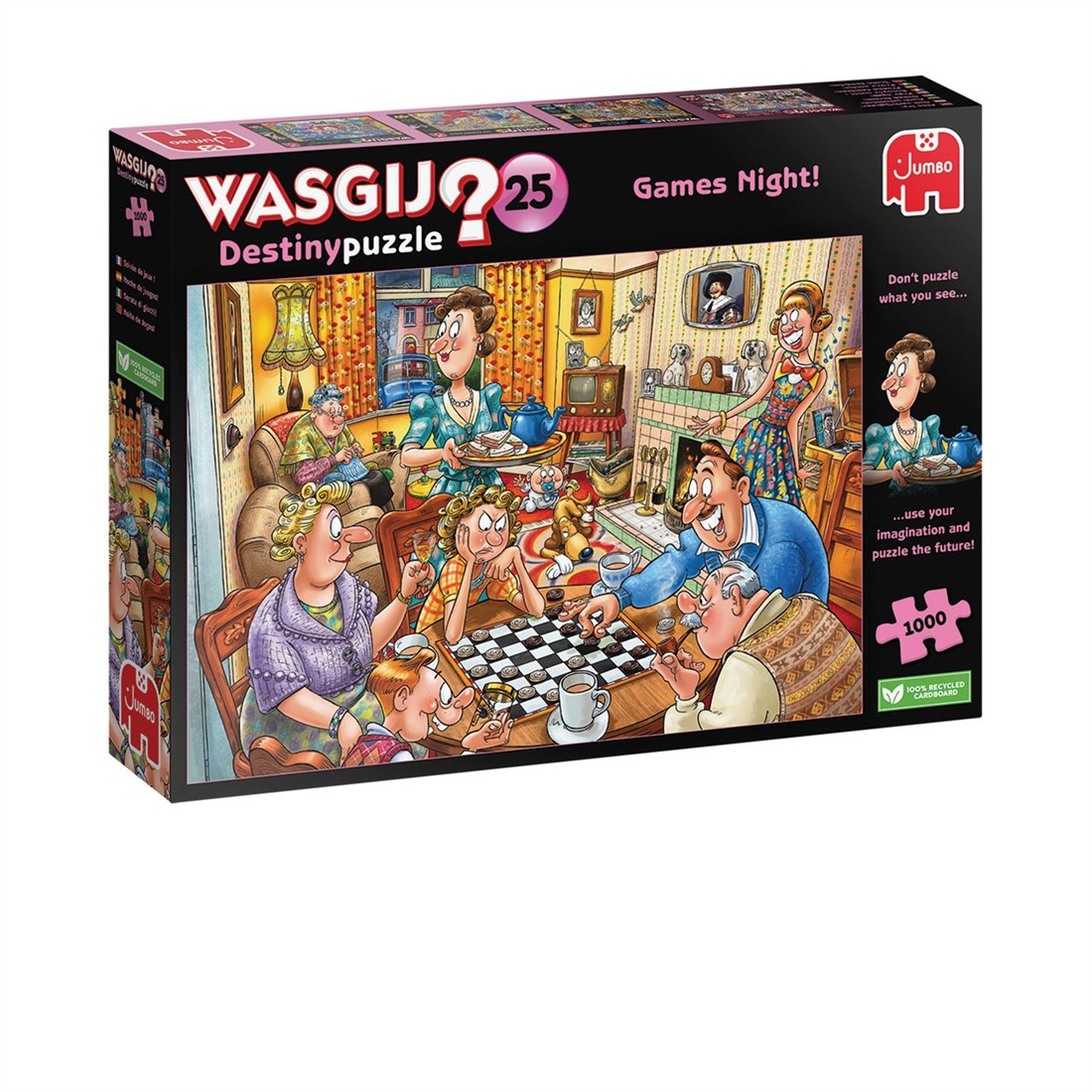 herten Respectvol zal ik doen Wasgij Destiny 25 - Spelletjesavond Puzzel (1000 stukjes) - kopen bij  Spellenrijk.nl