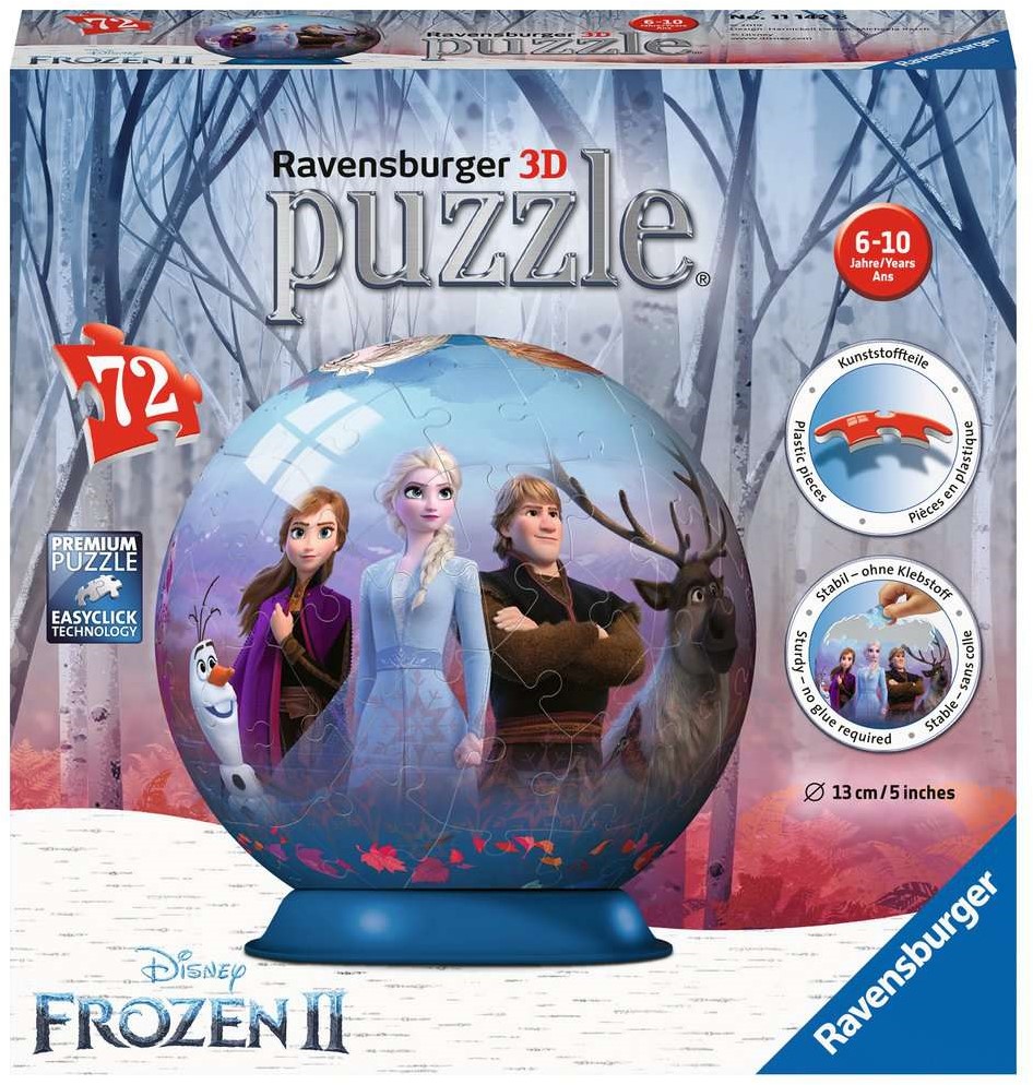 ornament diefstal Interpunctie 3D Puzzel - Frozen 2 Bal (72 stukjes) - kopen bij Spellenrijk.nl