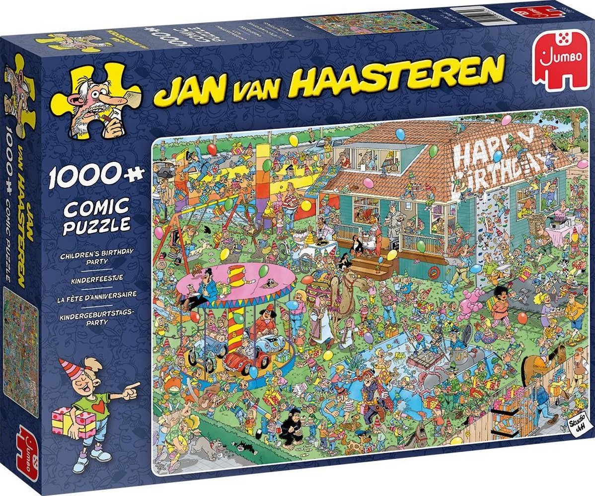 Rose kleur verontschuldigen staal Jan van Haasteren - Kinderfeestje Puzzel (1000 stukjes) - kopen bij  Spellenrijk.nl