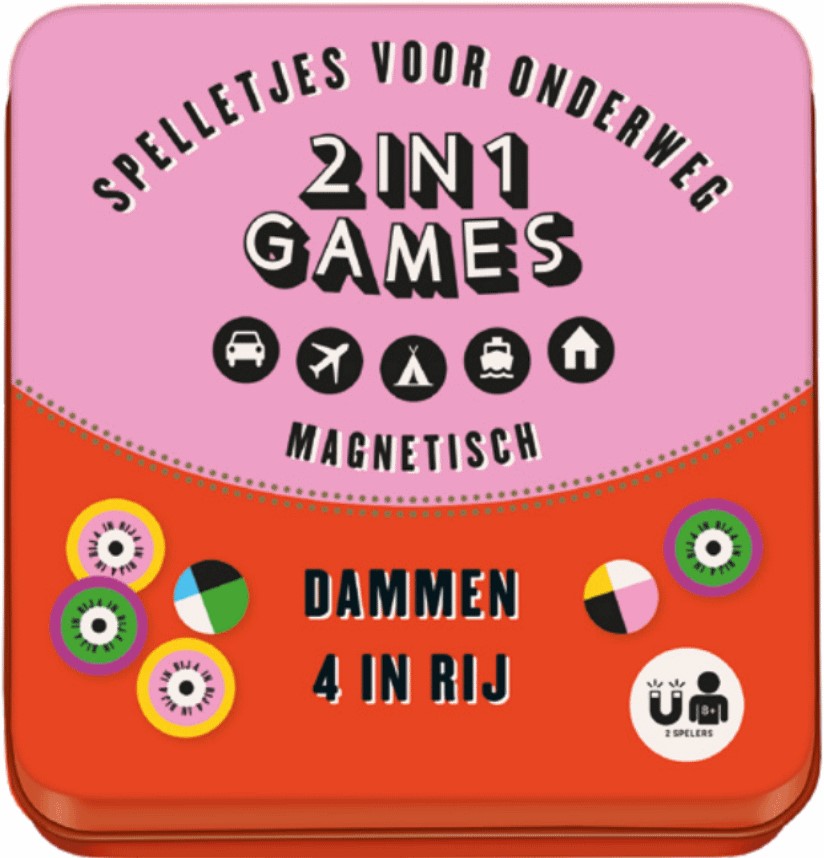 fles ontploffen sensatie Magnetische 2 in 1 Games - Dammen & 4 in Rij - kopen bij Spellenrijk.nl