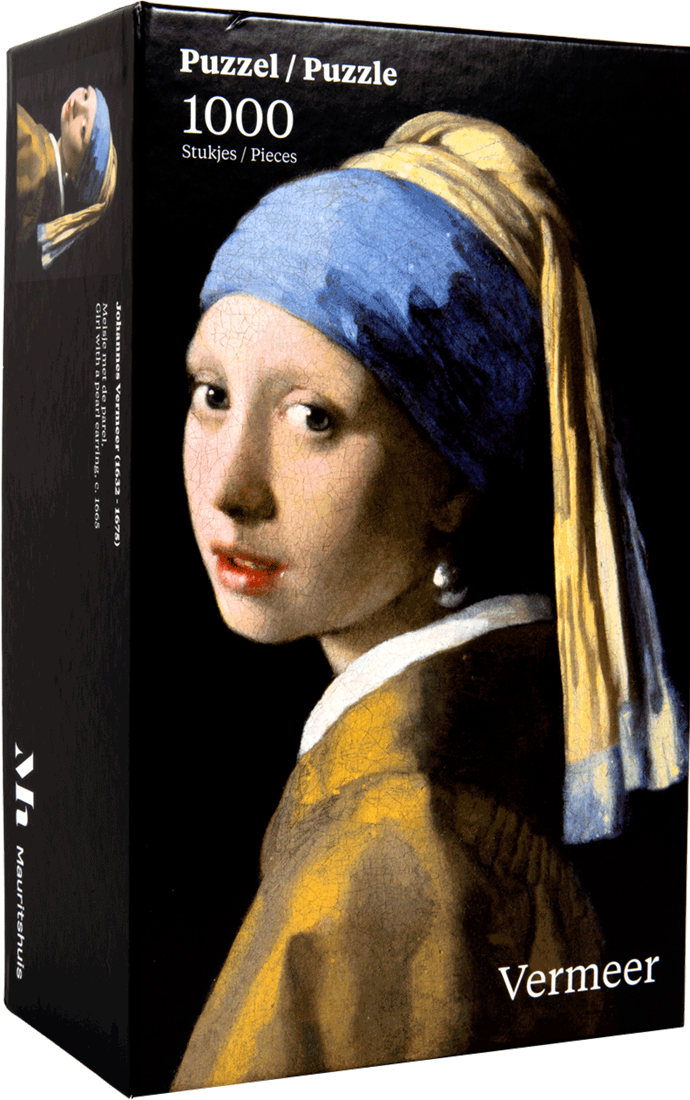 Meisje met de - Johannes Vermeer Puzzel (1000 stukjes) - bij Spellenrijk.nl