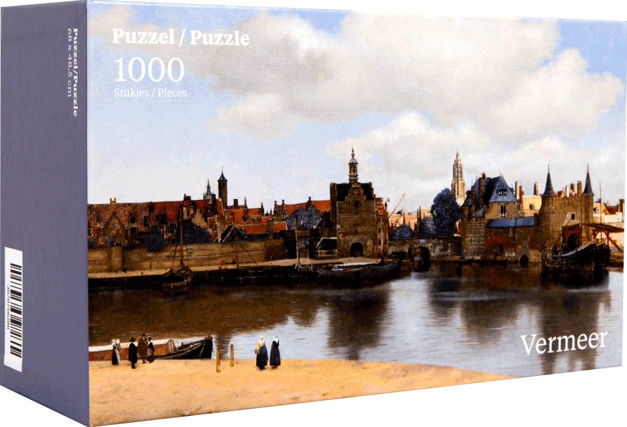 rand Gepland server Gezicht op Delft - Johannes Vermeer Puzzel (1000 stukjes) - kopen bij  Spellenrijk.nl