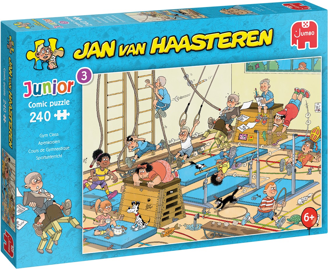 medaillewinnaar Bang om te sterven zwaar Jan van Haasteren - Junior Gym Class Puzzel (240 stukjes) - kopen bij  Spellenrijk.nl