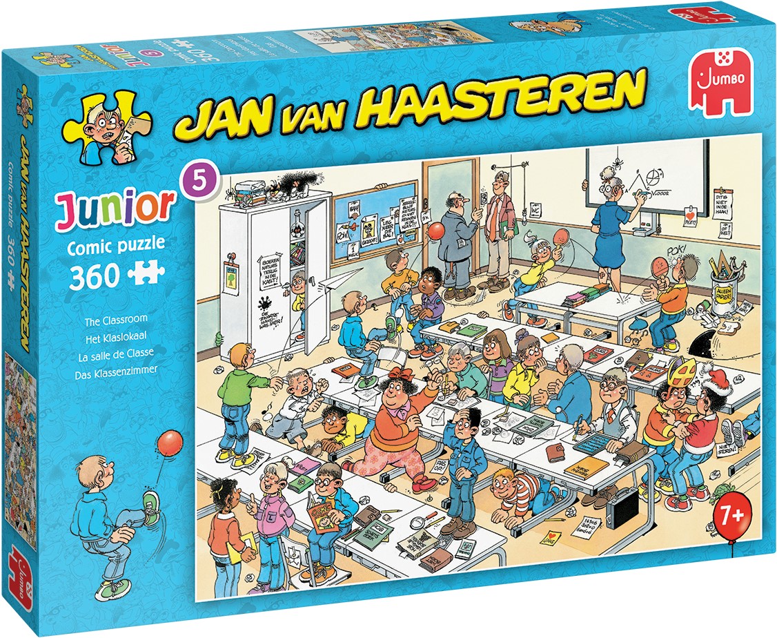 Schat rotatie Uitrusten Jan van Haasteren - Junior Het Klaslokaal Puzzel (360 stukjes) - kopen bij  Spellenrijk.nl