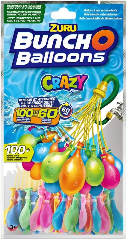 gezantschap bladerdeeg Transparant Bunch O Balloons - Crazy Waterballonnen - kopen bij Spellenrijk.nl